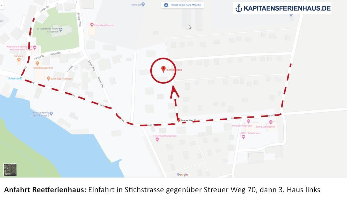 Reetferienhaus - Schaprode Hafen 外观 照片